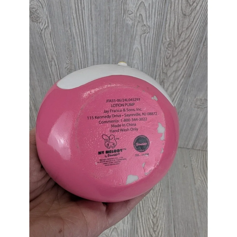 SANRIO My Melody Head Lotion Soap Dispenser Pump Pink Bow